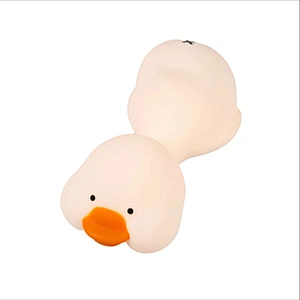 Cute Silicone Duck Night Light Kids USB Rechargeable Night Light for Home Use Living Home Baby Lamps