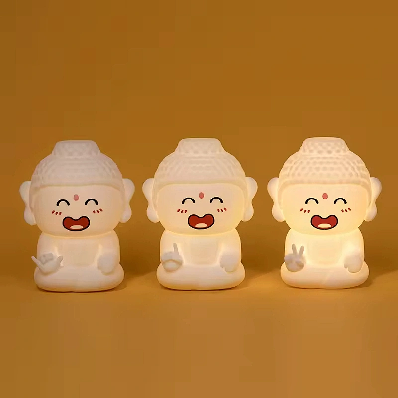 Unique Cute Table Lamp Led Battery Touch Light Smart Custom Rechargeable Kids Room Lights Silicon Wireless Lights