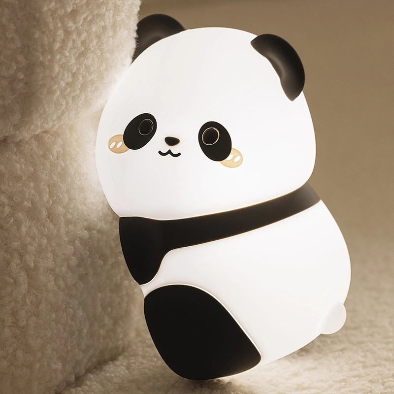 Factory Lighting Bed Mini USB Rechargeable LED Cute Cartoon Lamps Cute Lamp Animal Lights Silicone Panda Night Light