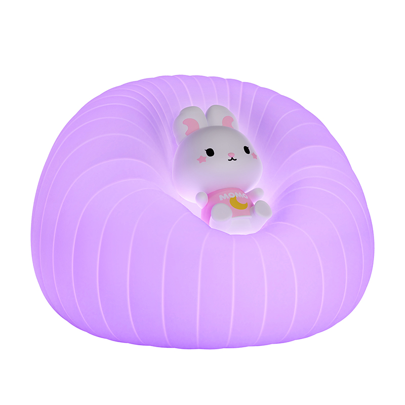 ICARER Family Cute Lamp For Kids Silicone Night Light For Bedroom Beside Lights Gift For Baby