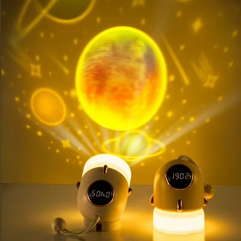 Kawaii Christmas Gift Staryy Projector Night Light Home Decor Kids Bedroom Bed Lamp Rechargeable Led  3D Night Lamp for Children