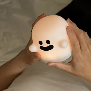 Touch Control Ghost Night Light Soft Glow and Durable Silicone Design Children Night Light
