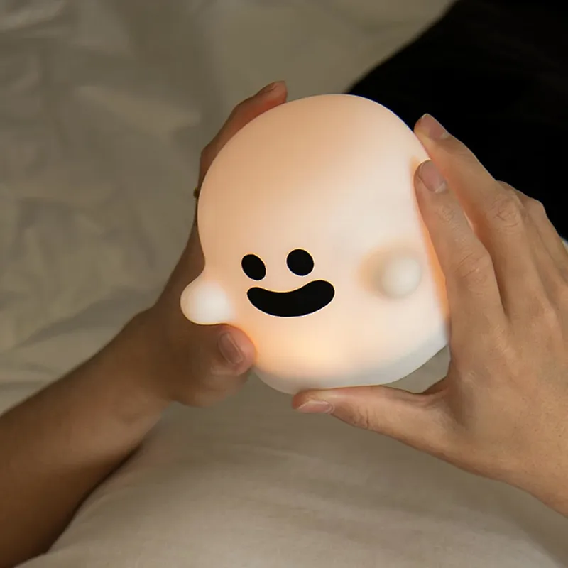 Touch Control Ghost Night Light Soft Glow and Durable Silicone Design Children Night Light