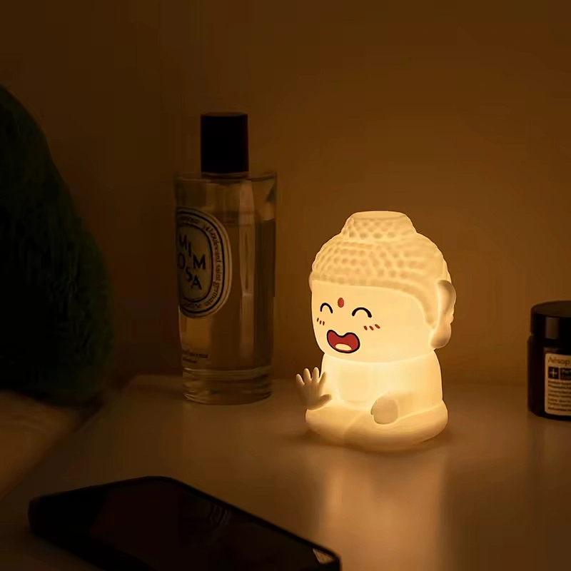 ICARER Family Zen Youth Night Light Rechargeable 5V Switch and Touch Sensor Warm White Colorful LED for Home Living Room