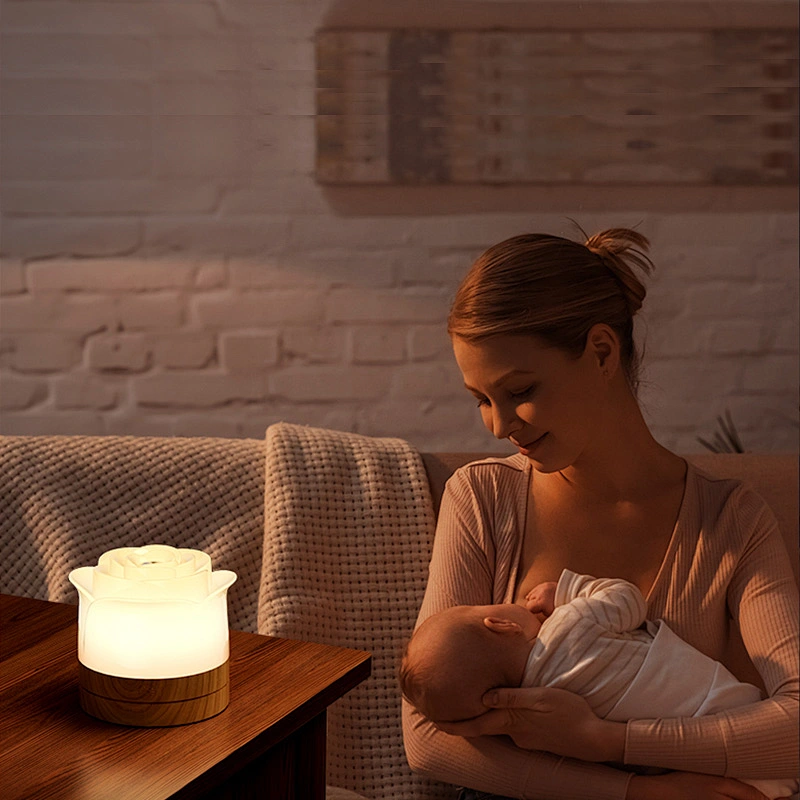 LED Night Light Rose Mini Desk Lamp for Home Children Gift