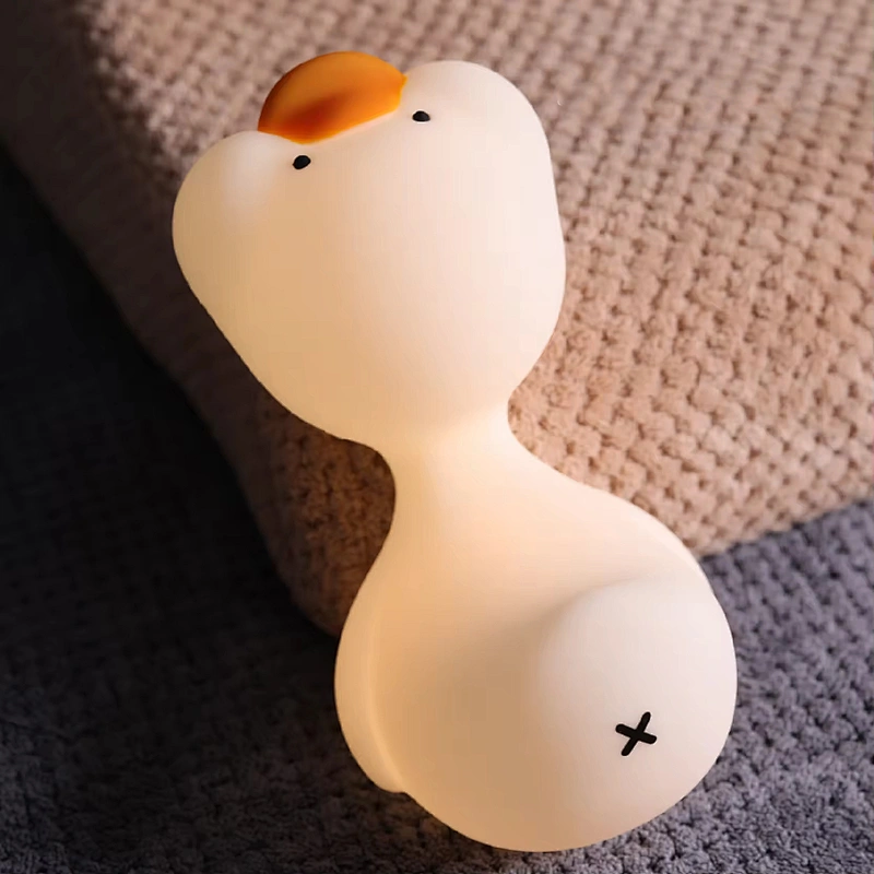 Cute Silicone Duck Night Light Kids USB Rechargeable Night Light for Home Use Living Home Baby Lamps