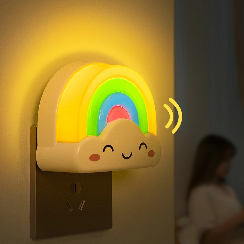 Special Mini LED Rainbow Voice Light Lamp Minimalist Design Silicone Material