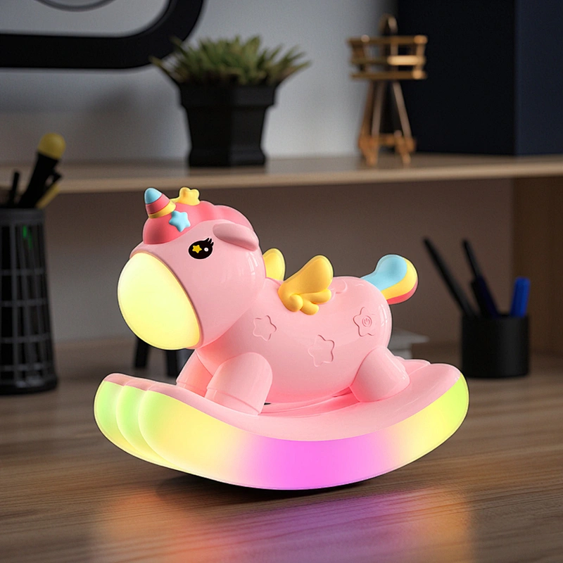 ICARER FAMILY Custom Cute Unicorn Cartoon Colorful Cartoon Bedroom Decoration Baby Children Kids Night Light for Bedroom