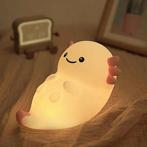 Kawaii Hexagonal Dinosaur Night Light Soft Silicone USB Wireless Children's Sleeping Living Room Baby Night Light for Kids Room
