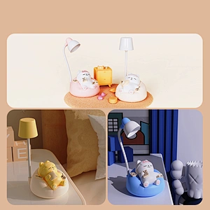 Cute Sleeping Cat Desk Light for Gifts and Decoration Touch Light