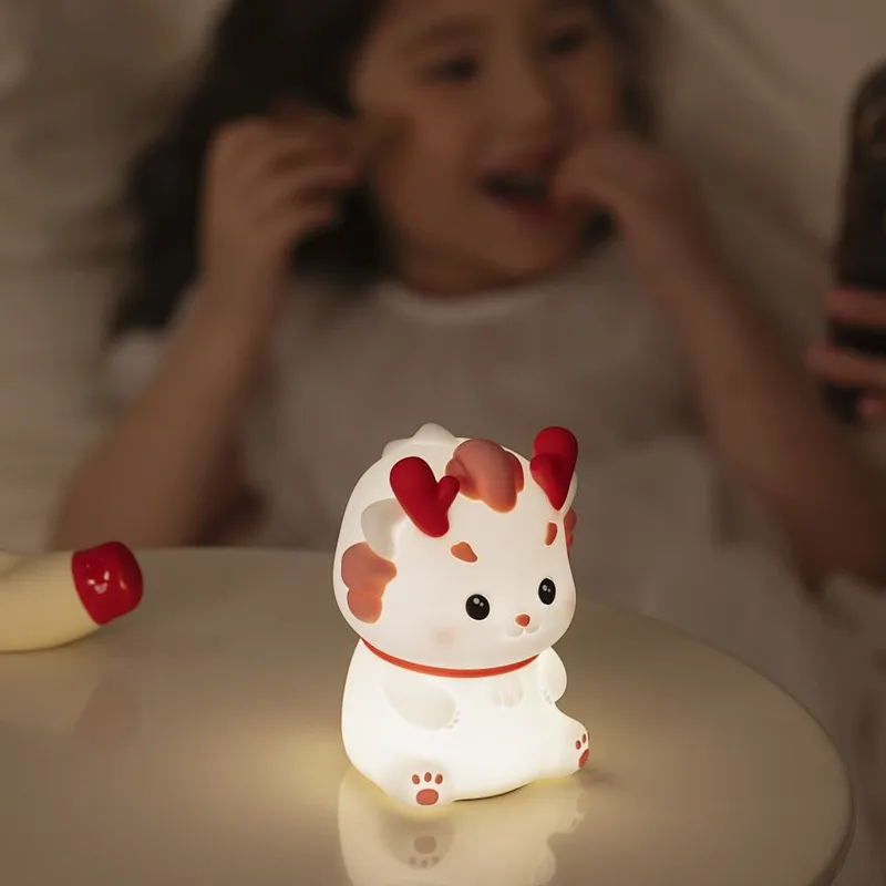 Mini Dragon LED Night Lamp Portable and Rechargeable for Kids Selling Lights for Home