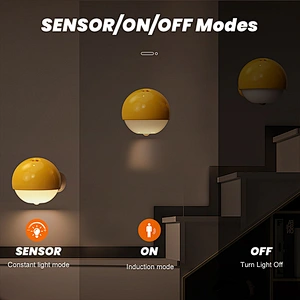 Mini LED Night Light for Kids Rechargeable USB with Sensor Control Warm Color Duck Design for Home Bedroom Use