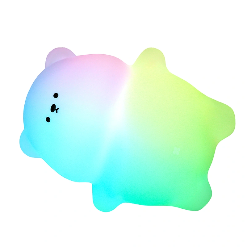 Hot Sale Mini LED Silicone Bear Lamp Cute Night Light USB Touch Sensor Kids' Bedside Night Light Perfect Gift Baby Bedroom