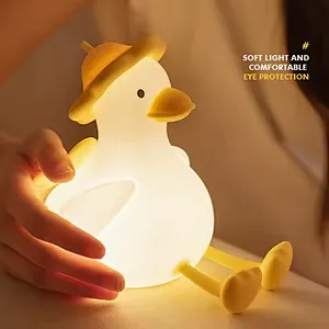 Duck Lamp for Children Baby Wireless Sleep Bed Room Decoration Bedside Nursing Night Light for Bedroom