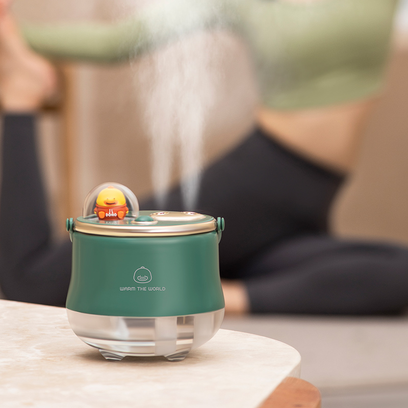 Cute Dual Spray Ultrasonic Humidifier Portable Cool Mist Mini Air Humidifier Purifier