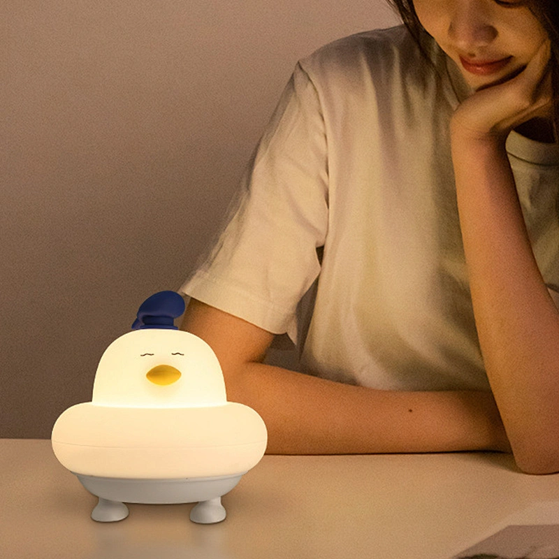 ICARER FAMILY Silicone Chicken and Ducklings Shaped Night Light for Bedroom or Nursery