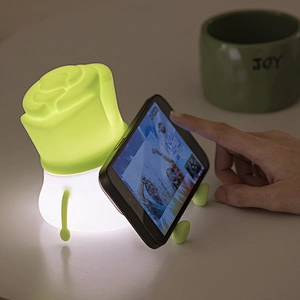 Leek Silicone Night Light Scallion Ming Children's Bedroom Sleep Charging Bed with Sleep Creative Gift