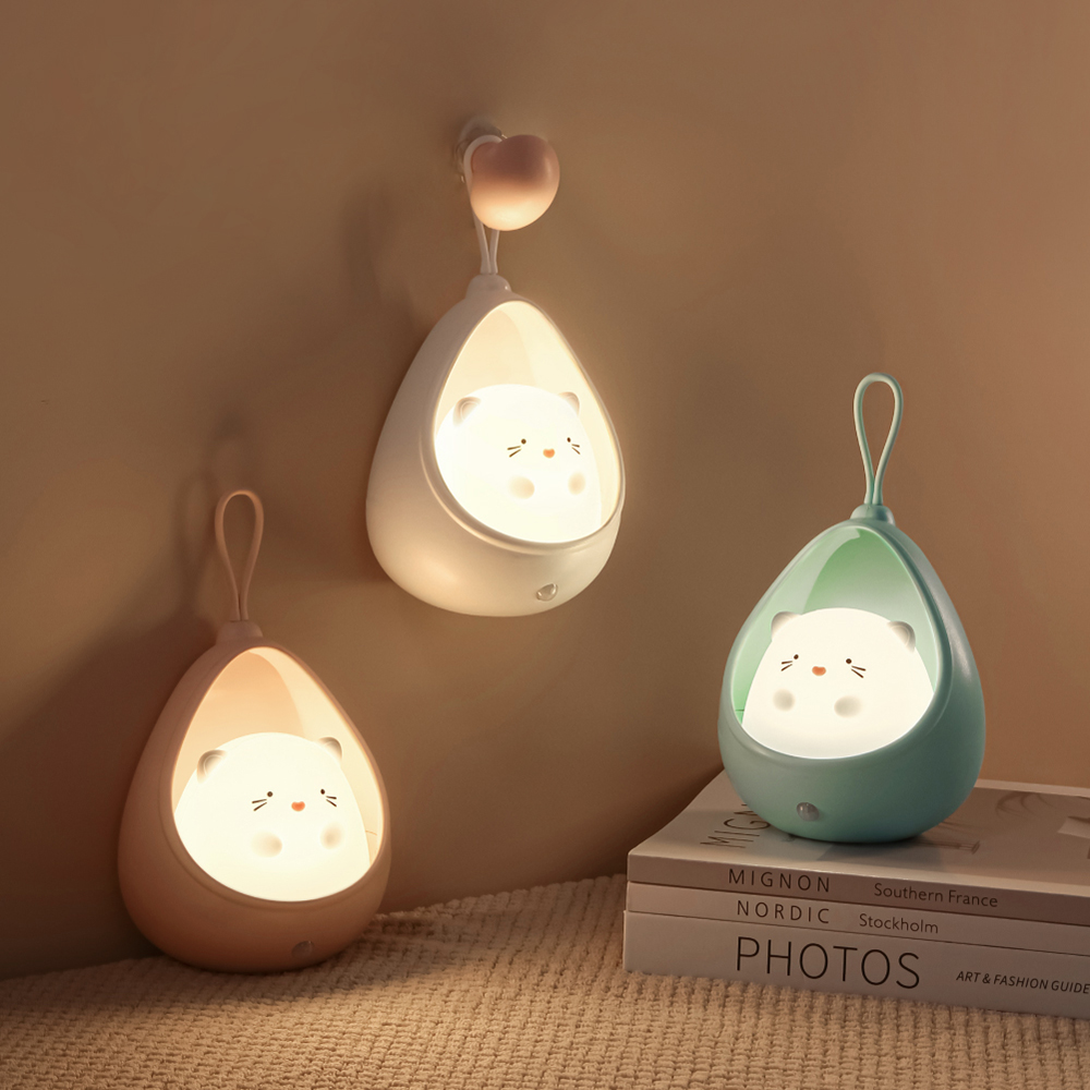 Customize Children Mini Cute Bedside Lamp Creative Baby Room USB Wall Plug in Small Bedroom Silicone Night Light for Kids