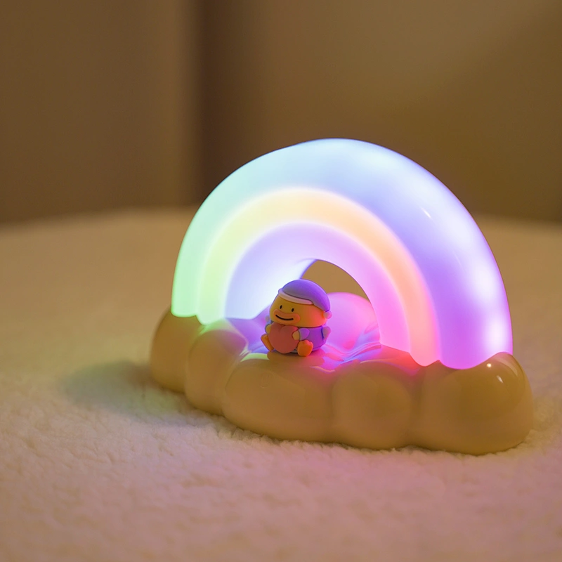 ICARER FAMILY LED Night Light Personalized Rainbow Night Lamp for Kids Cute USB Gadget Christmas Day Gift