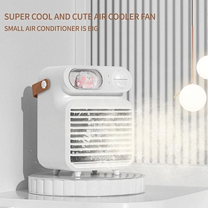 ICARER FAMILY Desk Fan Mini Air Cool Fan Portable Office Desk USB Air Cool Conditioners for Outdoor Household Use