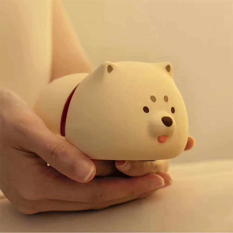 Touch Control Ghost Night Light Portable Rechargeable Silicone LED Lamp for Home