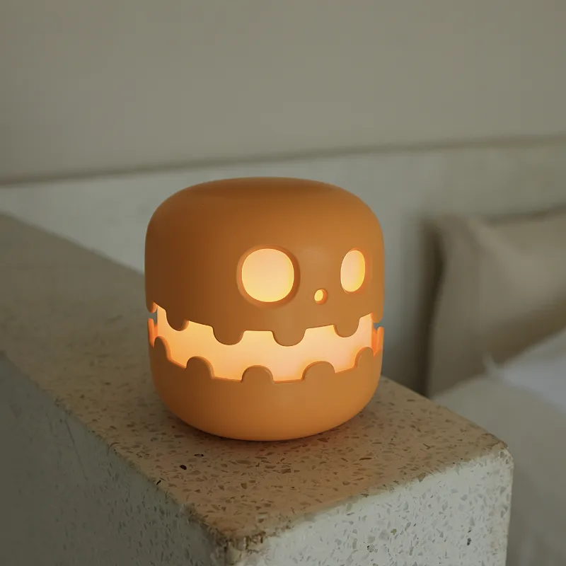 ICARER FAMILY Smart Night Light Halloween Pumpkin Lantern Night Light for Holiday Gift for Kids