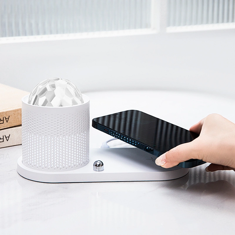ICARER FAMILY Table Wireless Charger 10W 15W for iPhone for Airpods Wireless Charger Led Lamp