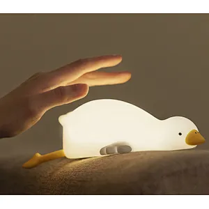Wholesale Table Lamps Home USB Lamp Lights Nursery Bed Room Lighting Duck Goose Animal Night Light for Kids