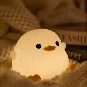 Cute Animal Duck Led Room Lights Touch Novel Rechargeable Table Lamp Baby Touch Light for Bedroom Animal Night Light for Kids