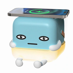 ICARER FAMILY Kids Night Light 2024 Popular Baby Sleeping Lamp Usb Rechargeable Silicone Led Ice Shaped Night Light