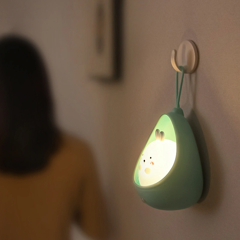 Customize Children Mini Cute Bedside Lamp Creative Baby Room USB Wall Plug in Small Bedroom Silicone Night Light for Kids