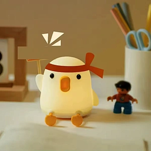 Cheer up Duck Night Light Silicone Table Lamp Smart Silicone Night for Kids Decoration Kids Baby Night Light