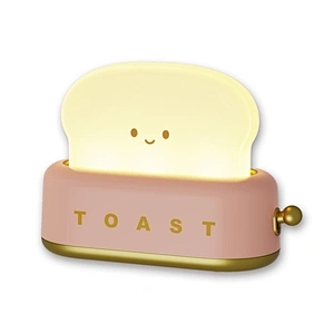 Smart Night Light Toaster Lamp Modern Design Timer Adjustable Brightness Best Gift Women Boys Small  Novelty Mini Night Light