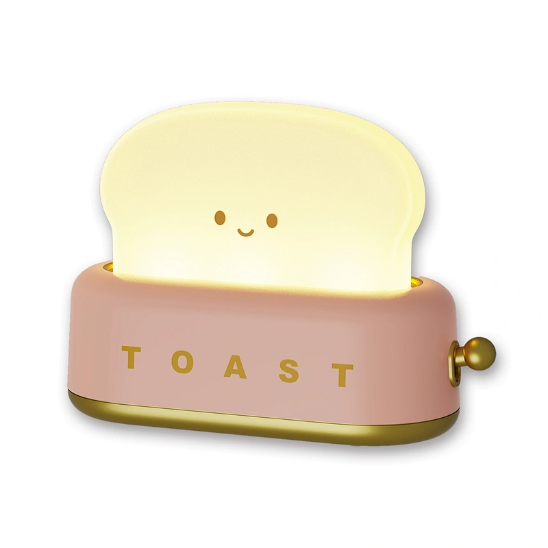 Smart Night Light Toaster Lamp Modern Design Timer Adjustable Brightness Best Gift Women Boys Small  Novelty Mini Night Light