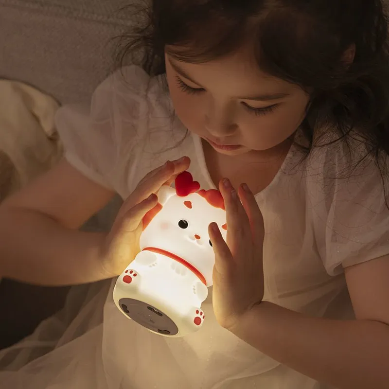 New Year 2024 Dragon Silicone Pat Light Sleep Night Light Regular Lights off Birthday Gifts for Male and Female Friends