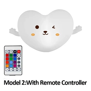 Charming Love Silicone LED Lamp Rechargeable Touch Control Soft Light Children Night Light