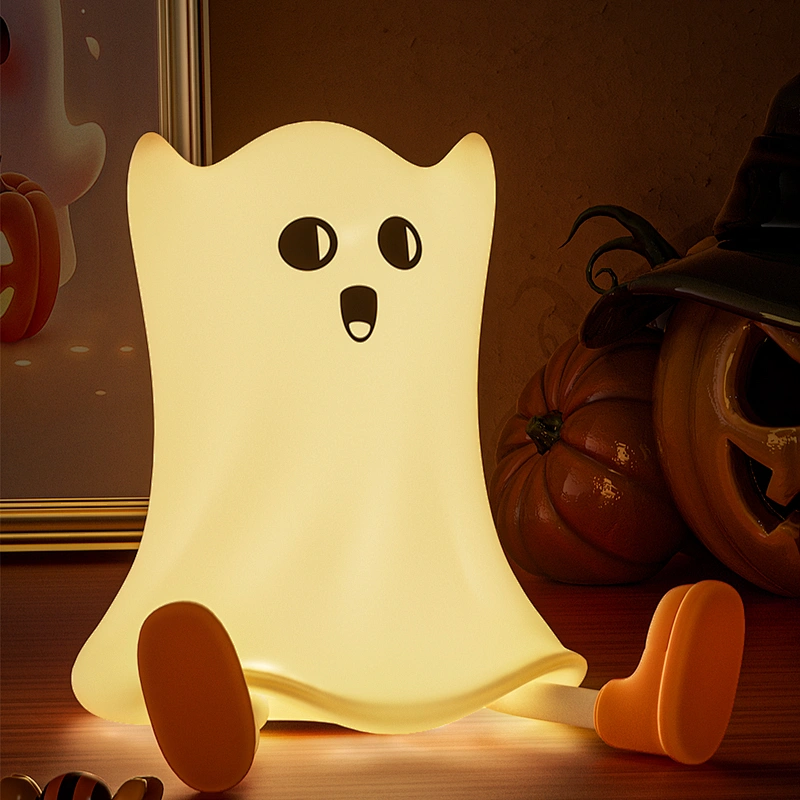 Ghost Halloween Factory Lighting Bedside Table Plug Bedroom Kids Baby Night Light Lamp for Children's Room