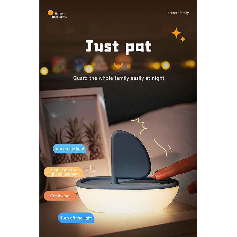 Yacht Design Best Gift Home Decor Table Lamp USB Led Rechargeable Color Changeable Smart Night Light for Home Decor