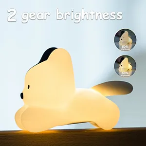 2025 Creative Cute Flying Cat Night Light Soft Touch Silicone with Warm White Light Small Cat Bedroom Lamp for Girls