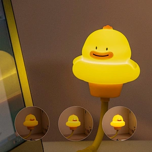 ICARER FAMILY Smart Night Light USB Rechargeable Bedside Kids LED Cute Night Light Lamp