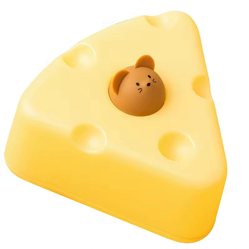 Funny BD Cheese Night Light LED Lamp Rechargeable for Bedroom and Living Room Touch Light