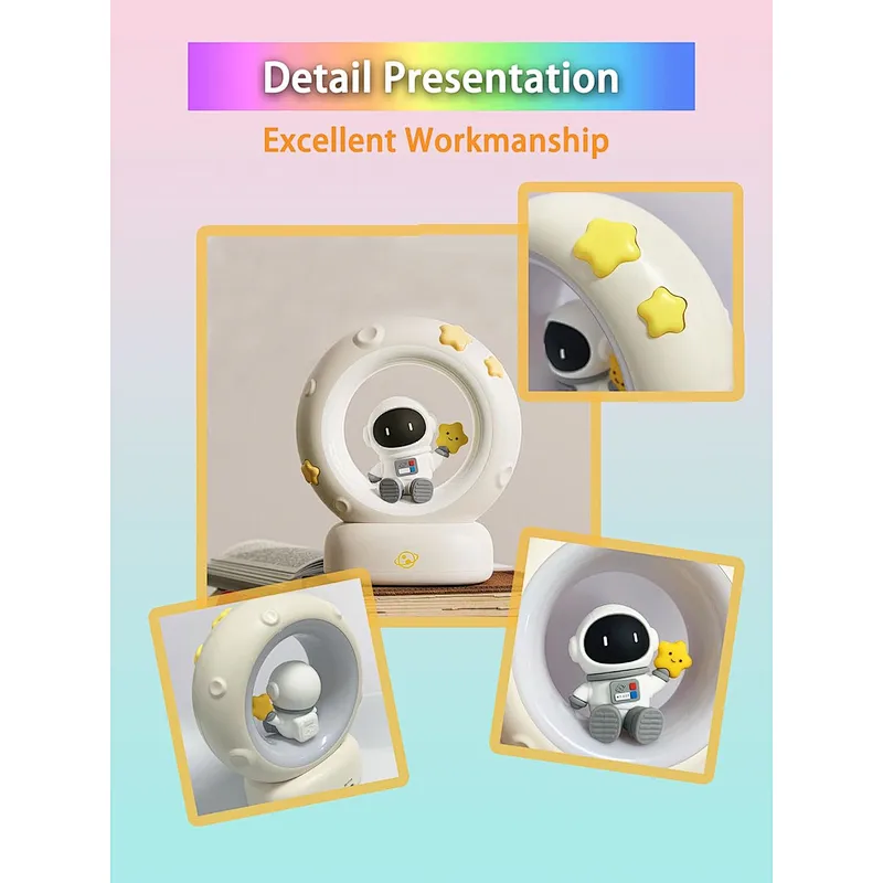 Creative Star Moon Night Light Touch Light USB Rechargeable LED Lamp for Cozy Bedrooms