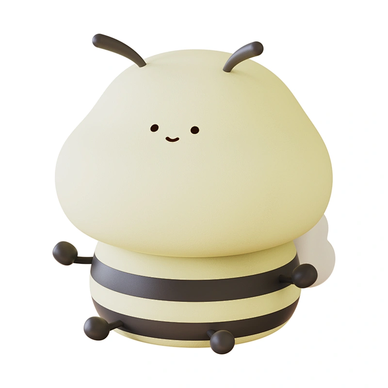 ICARER FAMILY Animals Night Light Colorful Bee Shape Night Lamp for Kids Sleep Night Light