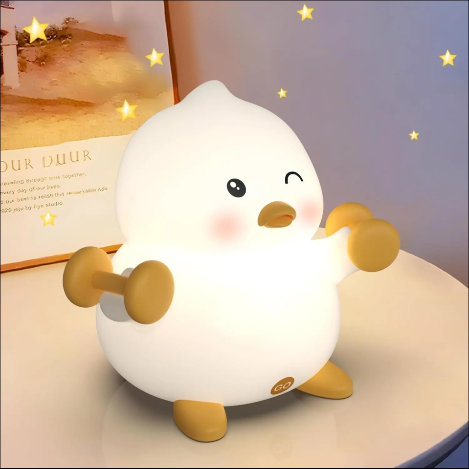 Cute Duck LED Night Light with Gentle Light for Kids Bedroom and Sweet Dreams Children Night Light