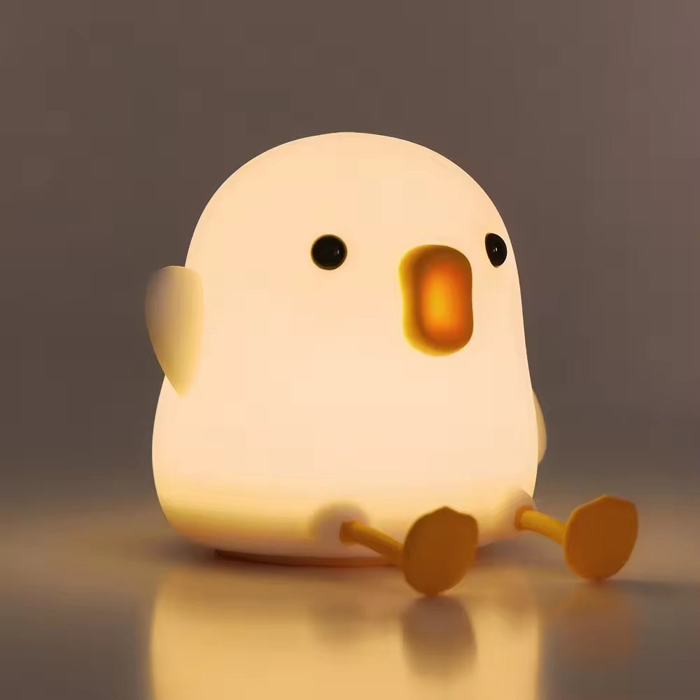 Cheer up Duck Night Light Silicone Table Lamp Smart Silicone Night for Kids Decoration Kids Baby Night Light