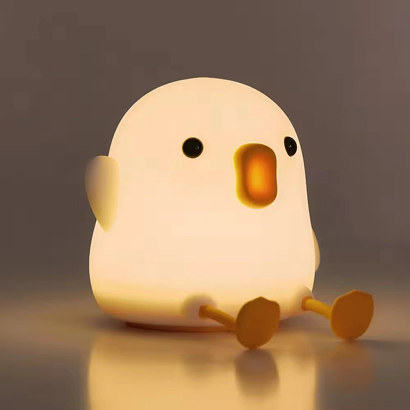 Cheer up Duck Night Light Silicone Table Lamp Smart Silicone Night for Kids Decoration Kids Baby Night Light