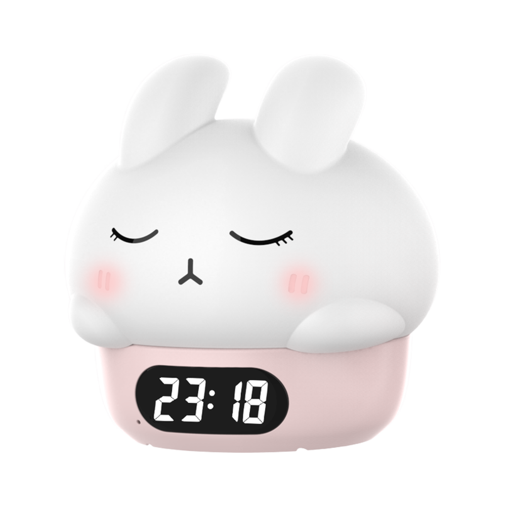Smart Night Light Three-in-one Alarm Clock RGB Colorful Atmosphere Light Tap Control Lamp