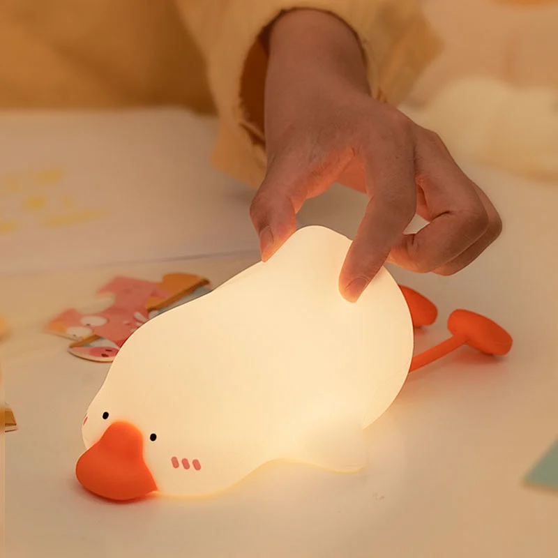 Cute Goose-Design Desk Lamp with Night Light Function