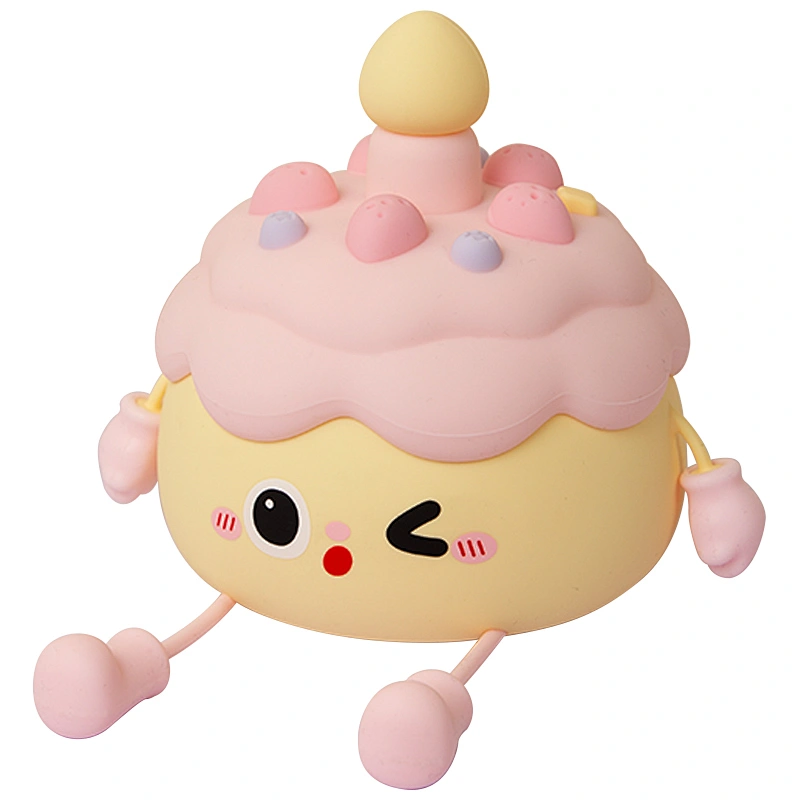 Birthdaycake Mini Table Lamp Cute Leg Movable Children Small Gift Night Light Mobile Phone Holder Lamp Light Room for Kids Boys