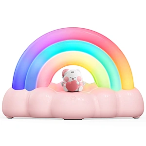 ICARER FAMILY Rechargeable LED Night Light Multicolored ABS Material Touch Control Kids Room Use Rainbow Night Light Room Use